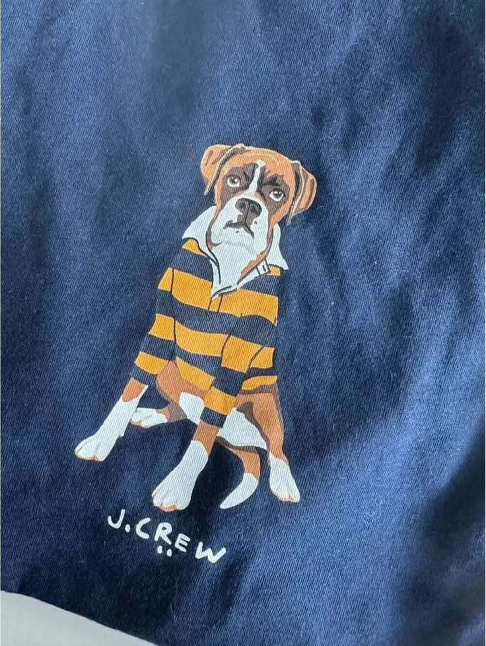J Crew Men's Boxer Dog Shirt Size Med